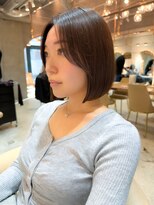 ロンド エスポワール 錦糸町(Lond espoir)&nbsp;【澤口】黒髪ボブルフネビージュ小顔に見せるワンレン