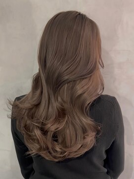 シイム(CYM) ブリーチなしダブルカラー/キャラメルブラウン/ロングウェーブ