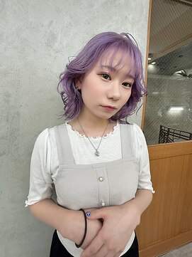 リアン(Lien) ブリーチカラーホワイトパープル