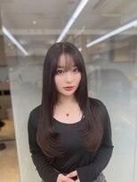 ソラ 広尾店(SORA)&nbsp;レイヤーカット/ダークグレージュ/顔周りカット［広尾］