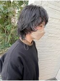くせ毛風ウルフパーマ
