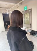 切りっぱなしボブ ベルボブ 丸顔 sn