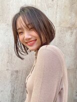 ロジッタ(ROJITHA)&nbsp;【ROJITHA表参道原宿】柔らかいモカブラウン×顎ラインボブ