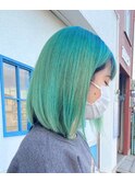 似合わせカットメルティカラー着物フェミニンロング