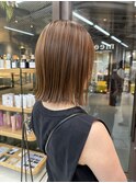 似合わせカット ボブヘア 縮毛矯正 ミニボブ 切りっぱなしボブ