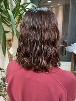 アウラ(AURA)&nbsp;盛岡駅レディースパーマショートパーマコテ巻き風パーマ30代40代