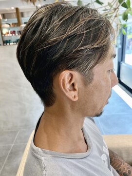 フリップビーアヴェダ(FLIP B AVEDA) 本八幡×ハイライト×メンズショート×ケアブリーチ