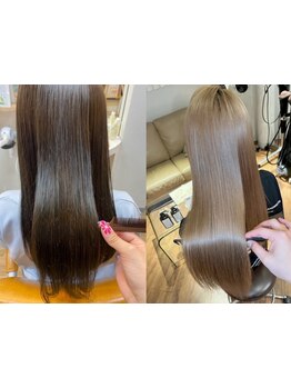 ナチュラル縮毛矯正でダメージを極限まで抑え憧れの美髪×艶が叶う*[メンズ/オージュア/白髪染め/髪質改善]