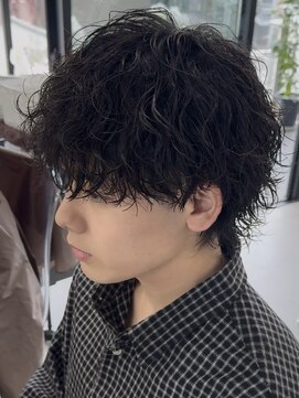 ネクスト 渋谷(NEXT) MEN’S HAIR/ブルーブラック/フェザーパーマ/渋谷