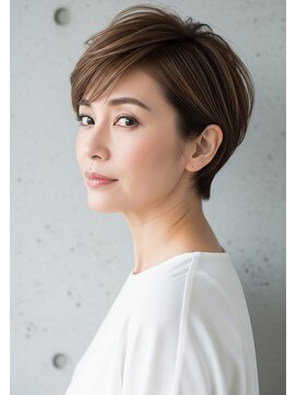 プラグ ヘアーデザイン 大名店(PLUG hair design) *ショートボブ/ショートヘア/脱白髪染め/白髪ぼかし/髪質改善