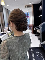 エアー 銀座タワー(AIR)&nbsp;【藤岡】美シルエットで魅せる編み下ろし風アップ