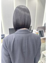 ロンドリゼル 札幌(Lond RiseL)&nbsp;オリーブグレー/前髪/ボブ/マロンベージュ/レイヤーカット/小顔