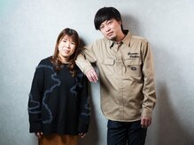 カーロヘアデザイン(Caro hair design)の雰囲気(スタイリスト2人です。お気軽にお越しください。<理容室>)