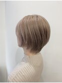 ショート/ハイトーン/ミルクティーベージュ