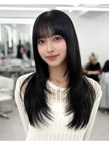 アマトウキョウ アユンチェ(AMA TOKYO×AYUNCHE)&nbsp;前髪顔まわり韓国ヘアレイヤーカットサイドバンク2wayバンク韓国