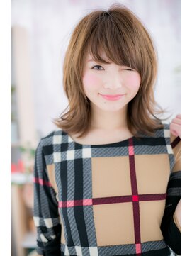 ヘアアンドビューティー ミック(Hair & Beauty miq) 脱力系の曲線♪ラフカールミディa(miq阿佐ヶ谷)
