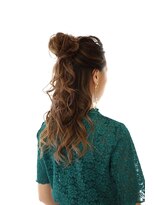 ポエム中央通り店&nbsp;クール系ハーフアップ