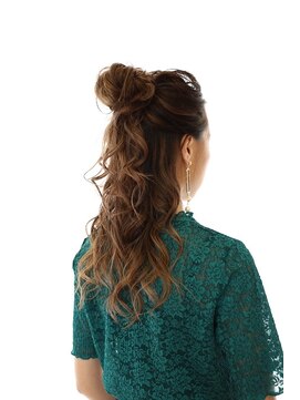 ポエム中央通り店 クール系ハーフアップ