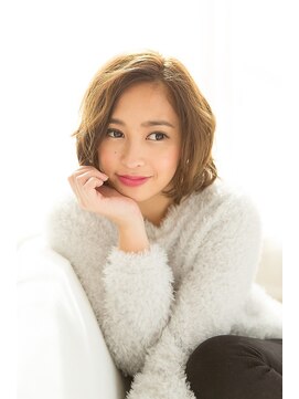 ヘアーズ ロッソ テラス(hair's ROSSO TERRACE) 【鶴見】大人かわいい 無造作 カールふわミディ☆[30代40代50代]