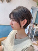 ロンド ストラーダ 心斎橋(Lond strada)&nbsp;【津賀　涼】ショートグレージュカラーボブウルフココアベージュ