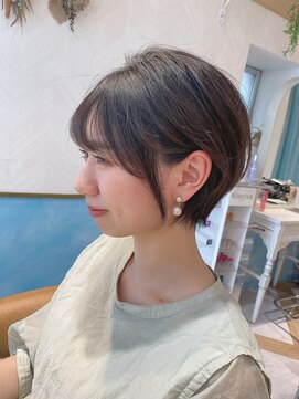 ロンド ストラーダ 心斎橋(Lond strada) 【津賀　涼】ショートグレージュカラーボブウルフココアベージュ