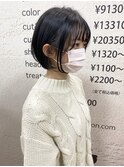 【morio】札幌ショート　黒髪耳かけショートボブ