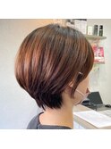 大人可愛いショートボブ