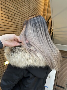 ラフ(LAFF) #黒髪#ボブルフ#ネビージュ#小顔#ワンレン