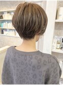 福山市美容室Caary 襟足スッキリ☆ひし形王道ショートスタイル