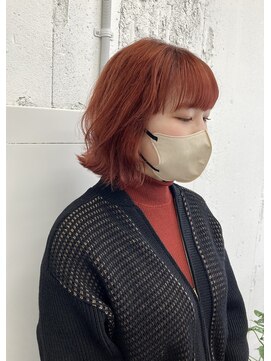 ユイツ スカーレットオレンジ×ボブ