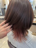 カール 鶴川店(K:R) ホワイトピンクのインナーカラー!