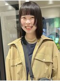 【村上慶登】顔まわりカット ダークブラウン ワイドバング
