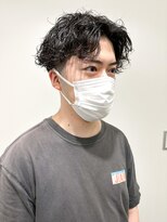 アンリ(Anli)&nbsp;【Anli☆岩瀬萌】波巻きパーマ マッシュ センターパート