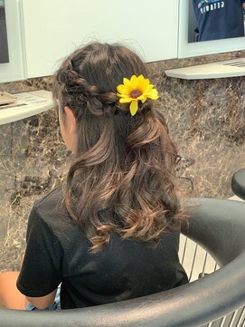 ビジョルノ つくばみどりの店(Begiorno) 可愛い編み込み風簡単アレンジヘア