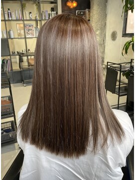 インク(inc) ハイライトカラー/オリーブベージュ/セミロング