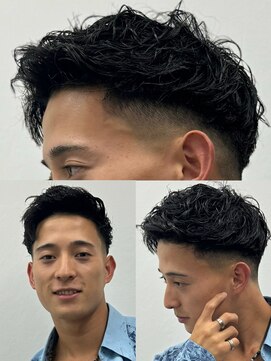 ヒロギンザ 大阪本店(HIRO GINZA) アイロンパーマ×スキンフェード