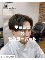 レアヘアー(lea hair)&nbsp;センターパートマッシュ