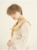 ショコラベージュ/ボブウルフ/カール/ベビーバング[新宿駅/新宿]
