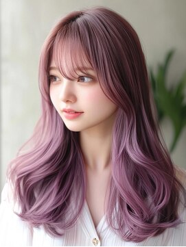 アルトリスト(Altruist Aging×HAIR&SPA) ★ダークアッシュ大人ガーリーボブ着物ミディアムレイヤーカット