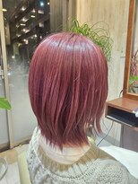 ヘアメイク アリエス 岩切店(HAIR MAKE aries)&nbsp;ニュアンスピンクカラー　仙台 20代30代 カシスカラー ボルドー