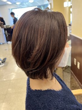 アントワープトーキョー(antwerp TOKYO) 40代50代大人ボブひし形レイヤー白髪染め髪質改善酸性ストレート