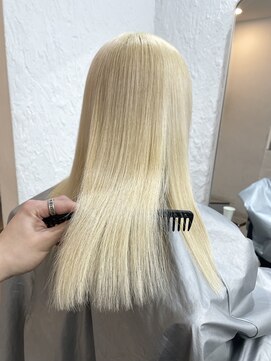 ミーム 原宿 表参道(meme) ◎ブロンドハイトーンカラーデザインカラーアンブレラカラー金髪