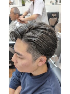 バーバー ダブル(BARBER W) 人気/ツーブロック/サイドバック/かき上げ