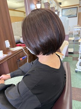 シャンプー ボーイ 宮崎柳丸店(SHAMPOO BOY) 丸みショートボブ【宮崎市/髪質改善】