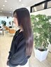 《ロング》【3回目まで】カット+トステアカラー(質感再整トリートメント)