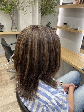 ノアル 大宮店(NOAHL) 白髪ぼかし/ハイライトカラー/カラー/透明感/ハイライト/大宮