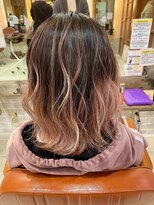 ネオリーブサイン 大森店(Neolive sign) ピンクベージュ バレイヤージュ 【大森】