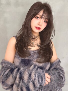 ロンド ジュルード 名古屋(Lond jeloud) こなれ感溢れるレイヤーカット ハッシュカット 前髪 学割 縮毛