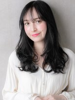 カバーヘア ブリス 大宮西口(COVER HAIR bliss) くすみカラー小顔韓国風巻き毛先パーマ黒髪ロングX大宮30代40代!