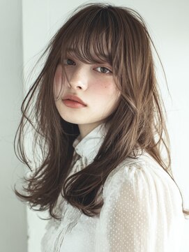 シンク オモテサンドウ(sync omotesando) チョコレートブラウン/ココアブラウン/前髪カット/くびれヘア